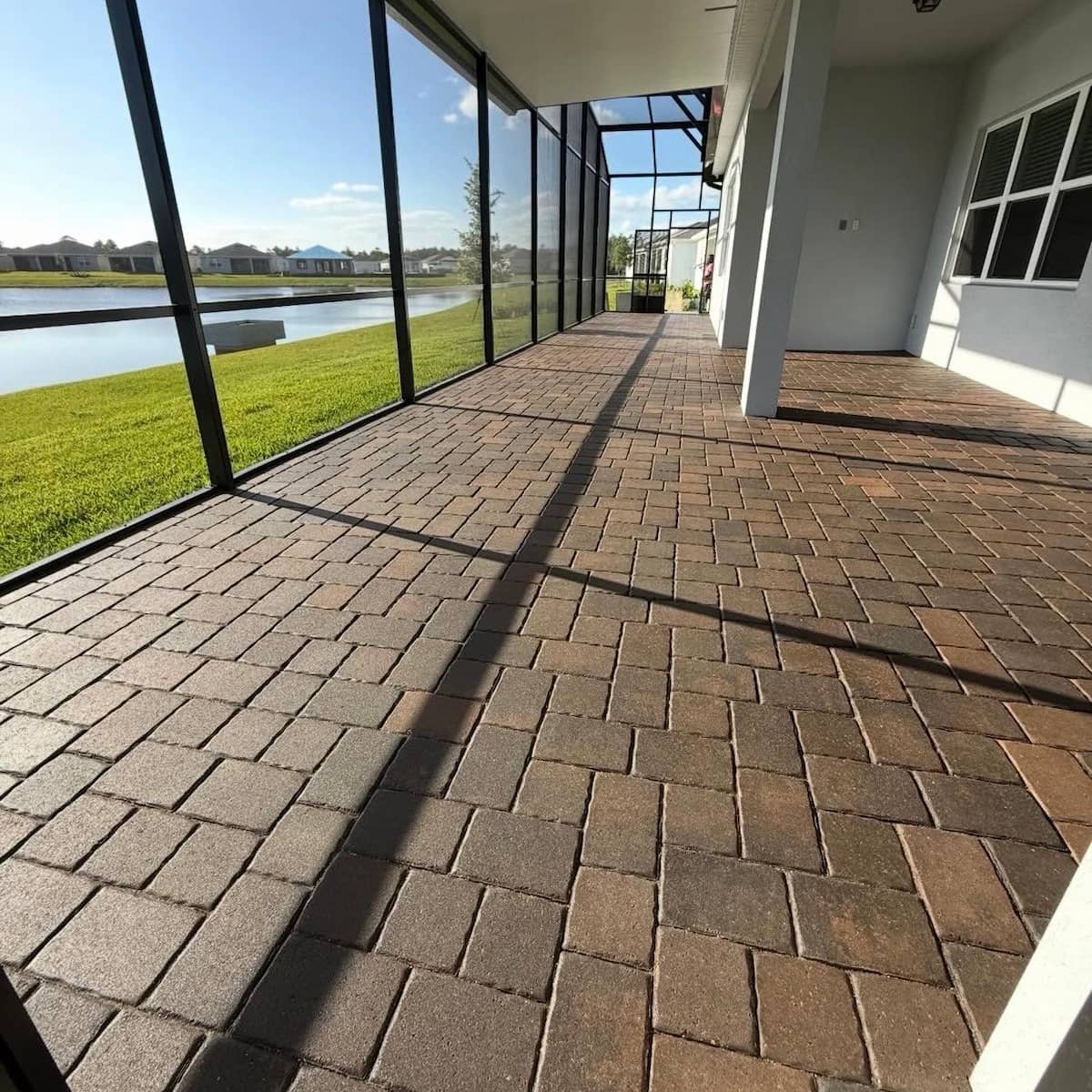 Sanding and sealing pavers professional finish