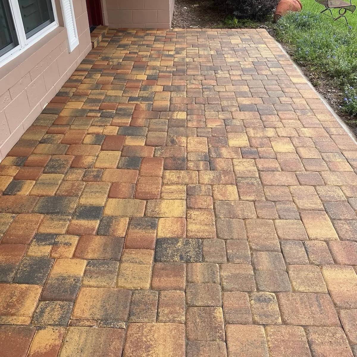 Paver restoration and sealing results before and after
