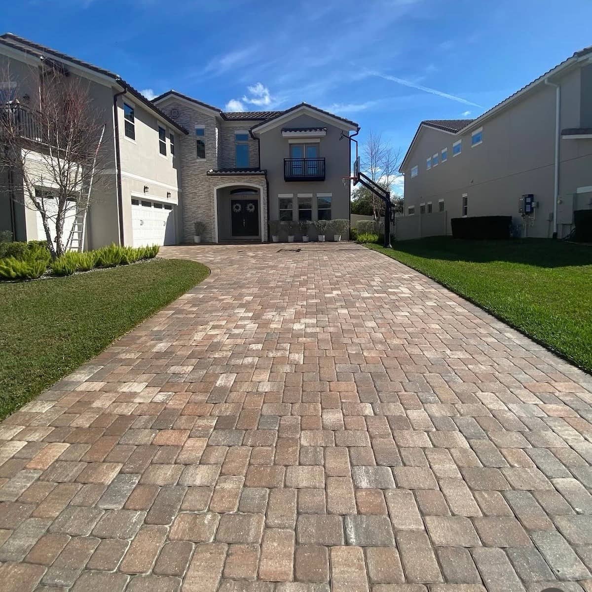 Sanding and sealing pavers professional finish