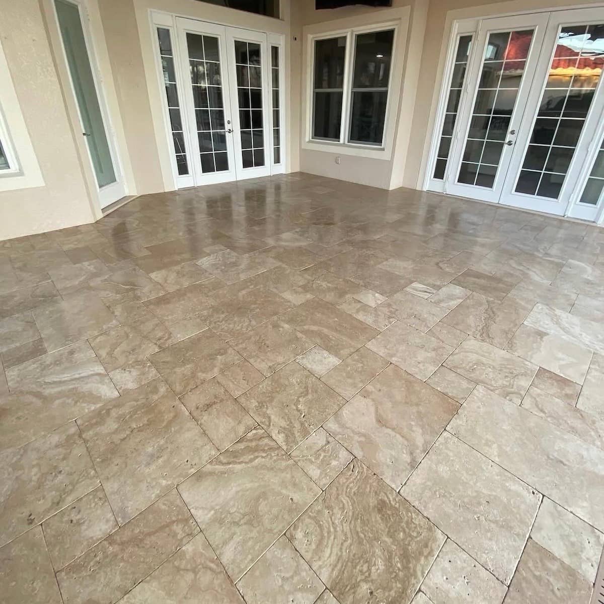 Paver restoration and sealing results before and after