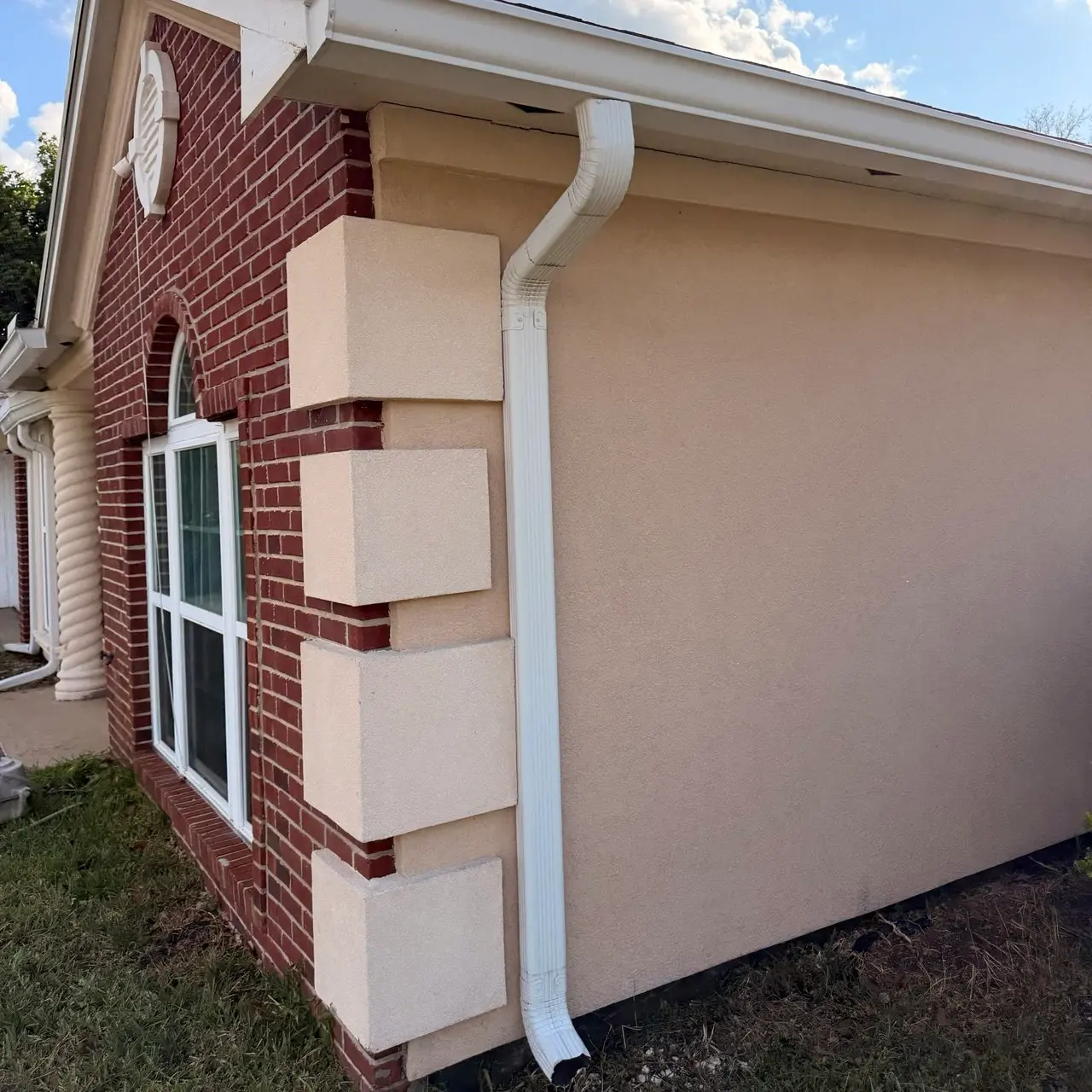 Soft wash house cleaning before and after transformation