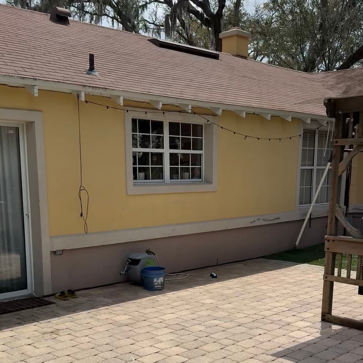 Exterior house washing results in Jacksonville, Florida