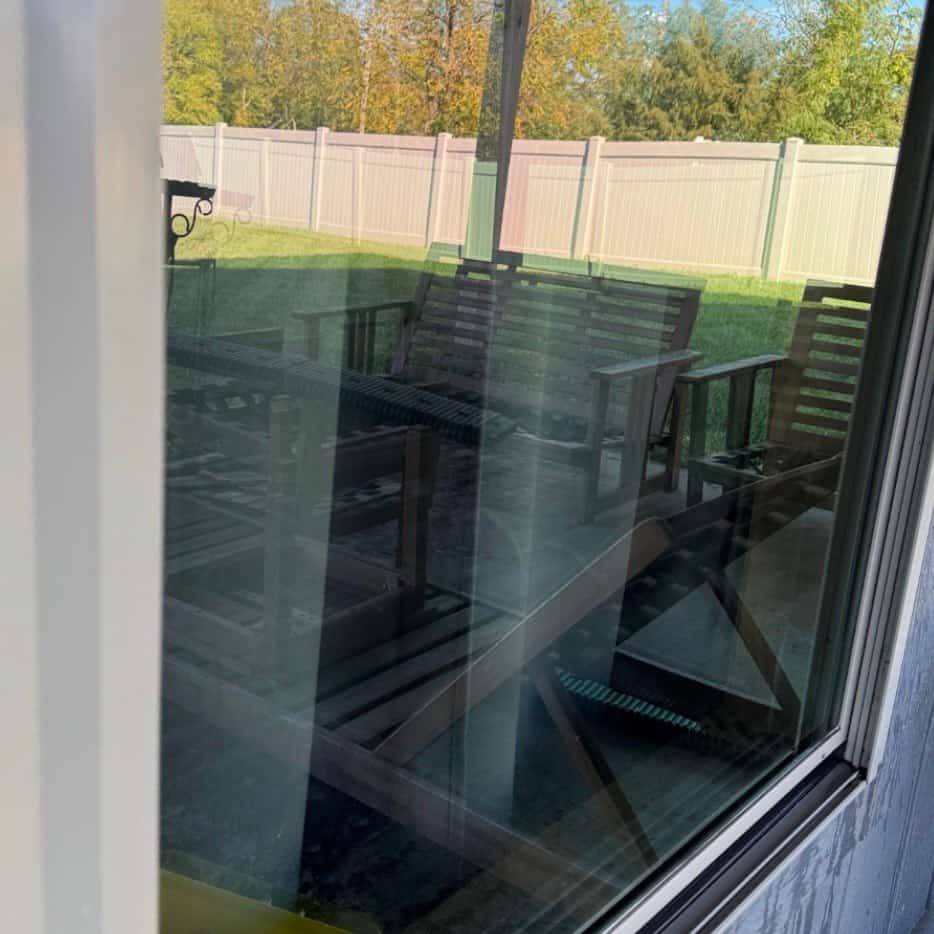 Before and after window cleaning in Jacksonville, FL